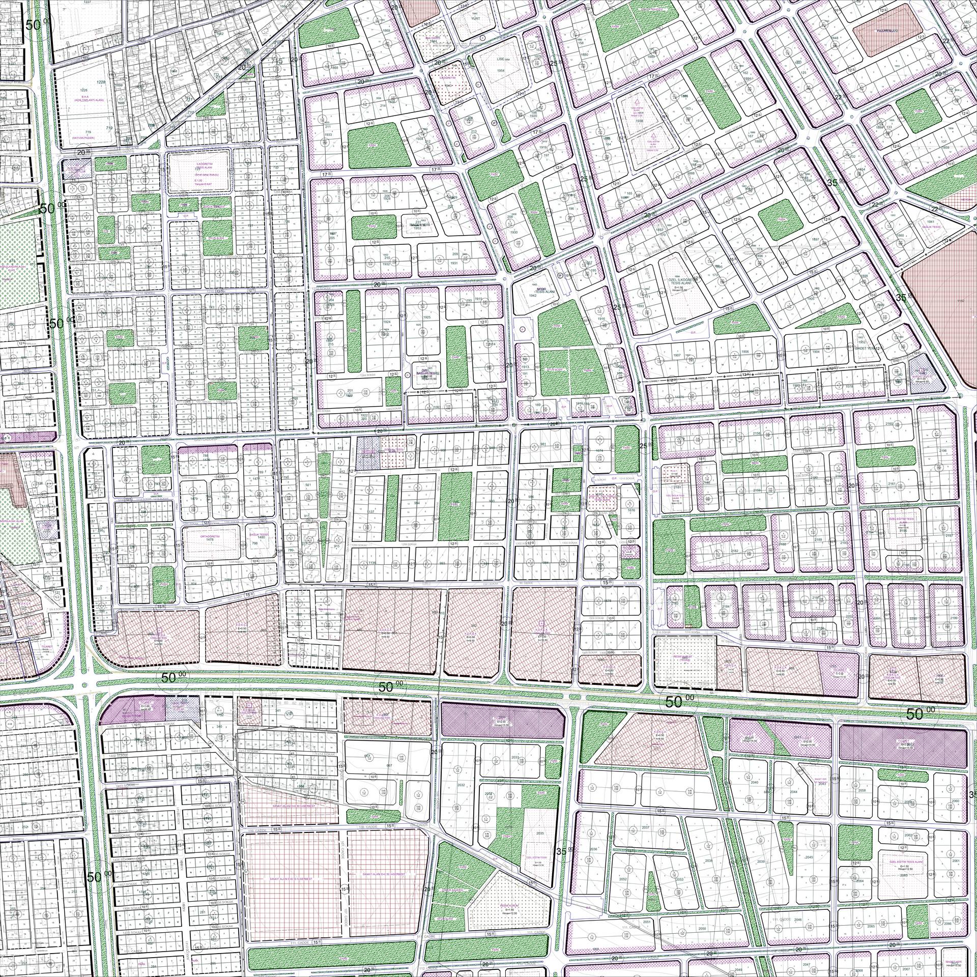 ŞANLIURFA VİRANŞEHİR 1/1000 ÖLÇEKLİ UYGULAMA İMAR PLANI